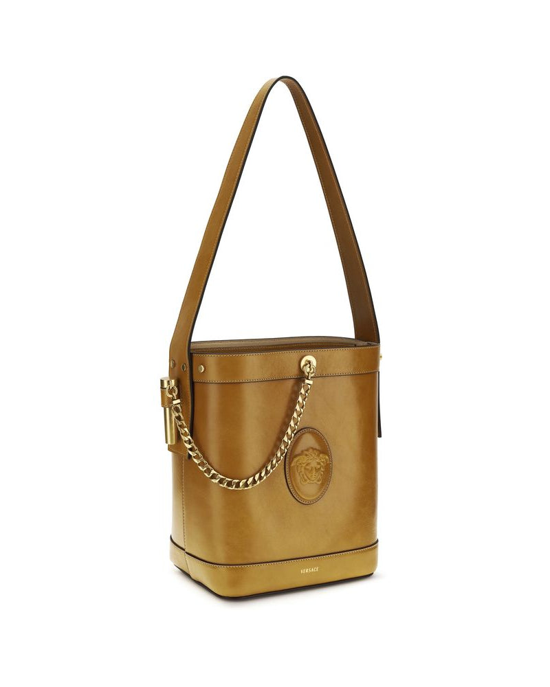 Brown Calf Leather Bos Taurus Backet Bag