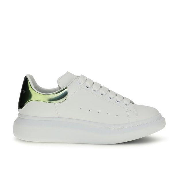 White Calf Leather Bos Taurus Platform Sneakers