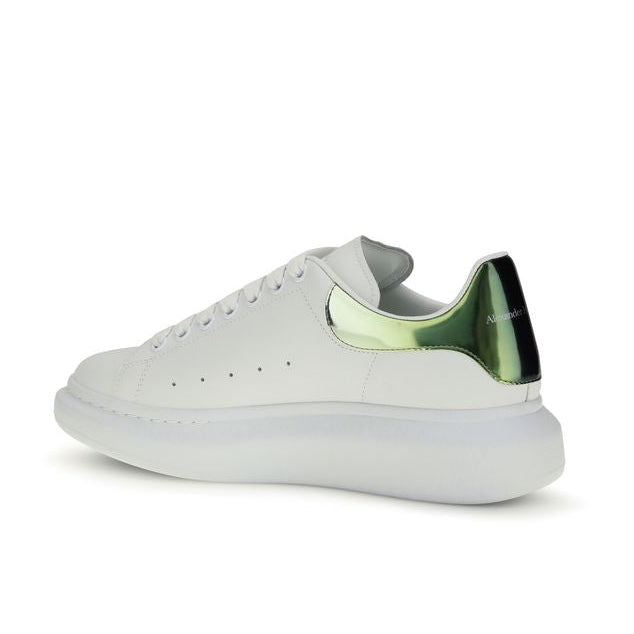 White Calf Leather Bos Taurus Platform Sneakers