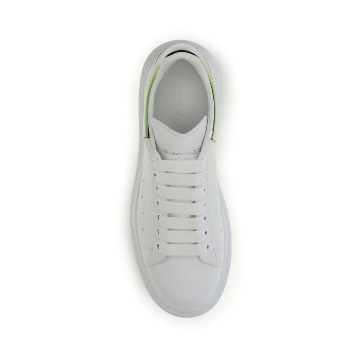 White Calf Leather Bos Taurus Platform Sneakers