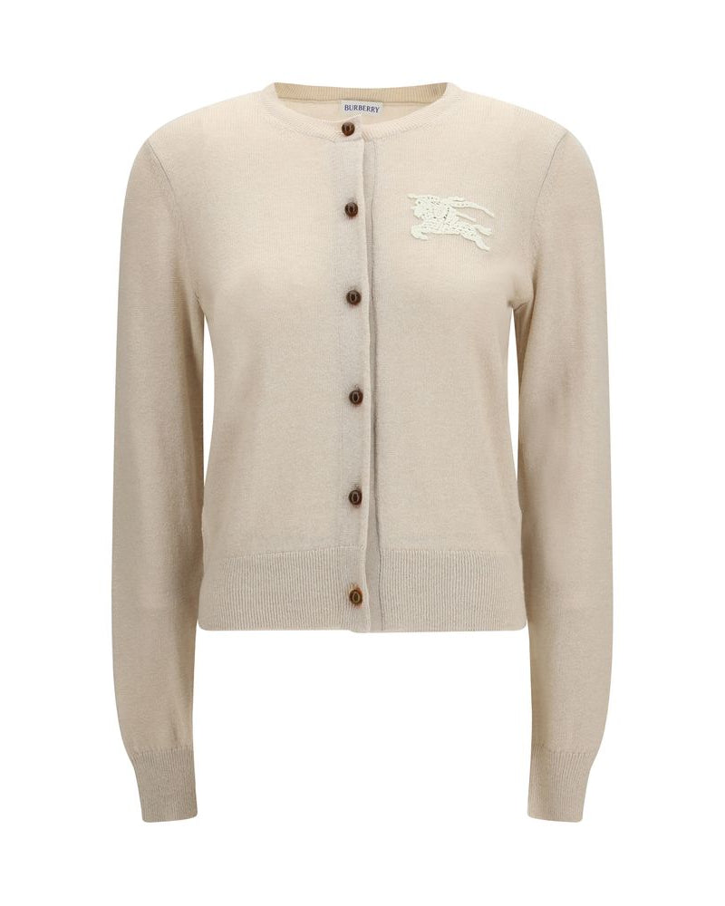 Beige Polyester Cardigan