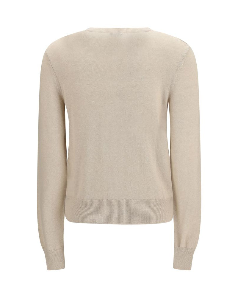 Beige Polyester Cardigan