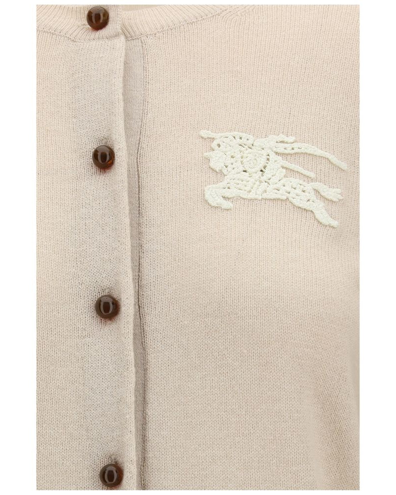 Beige Polyester Cardigan