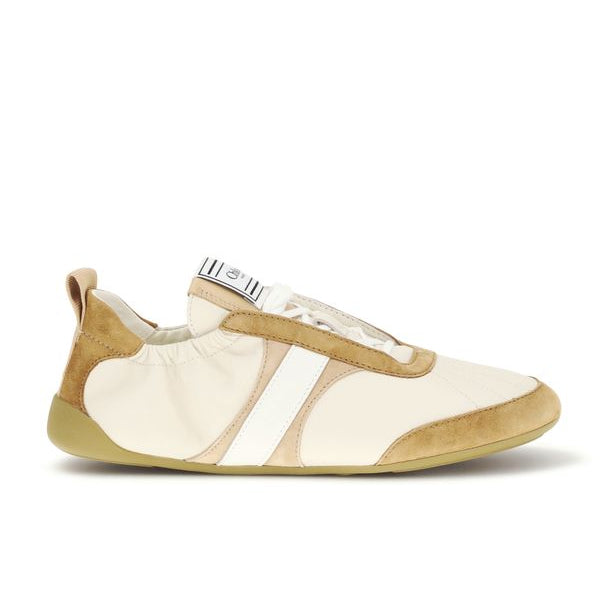 Beige Goatskin Athletic Sneakers