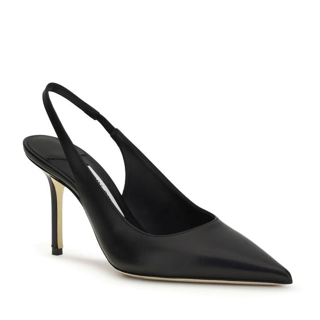 Black Calf Leather Bos Taurus Platform Pumps