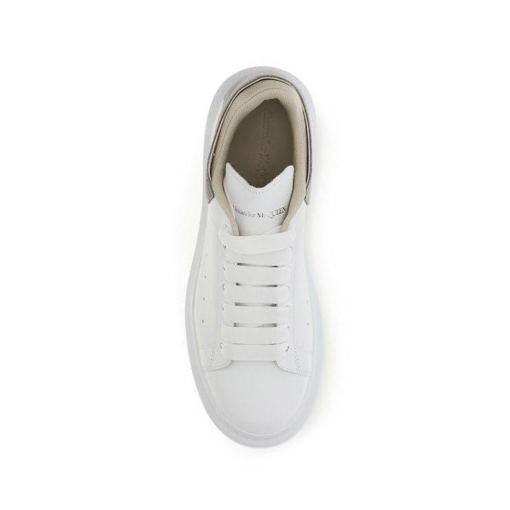White Calf Leather Bos Taurus Chunky Sneakers