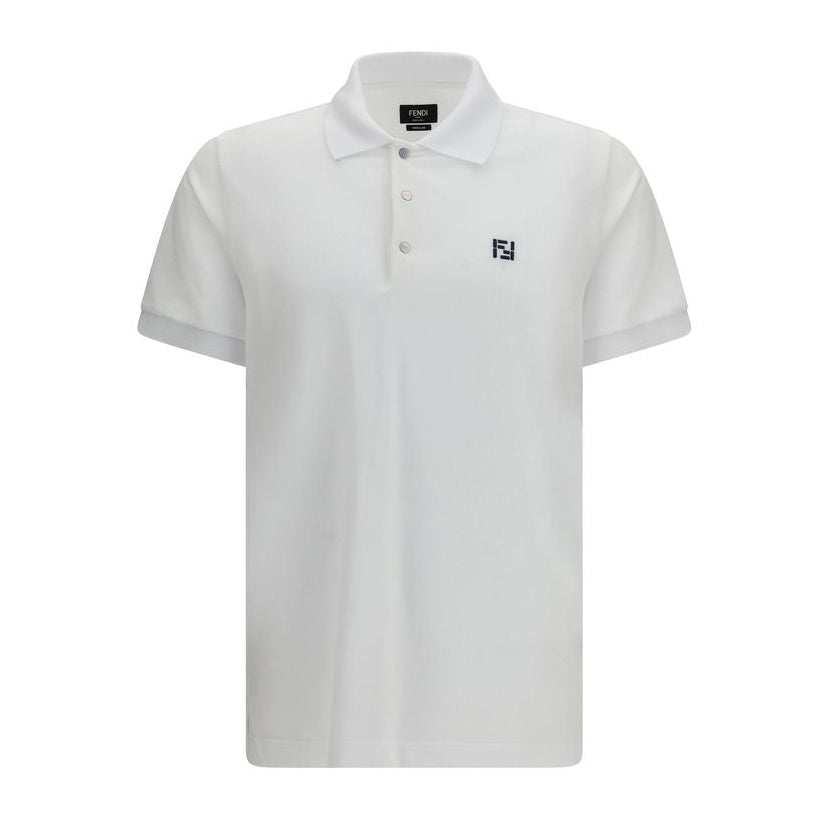 White Cotton Polo Shirt