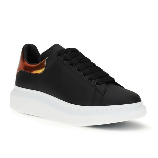 Black Calf Leather Bos Taurus Platform Sneakers