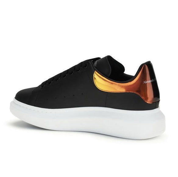 Black Calf Leather Bos Taurus Platform Sneakers