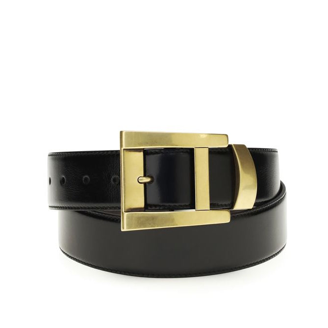 Black Calf Leather Bos Taurus Regular Belt