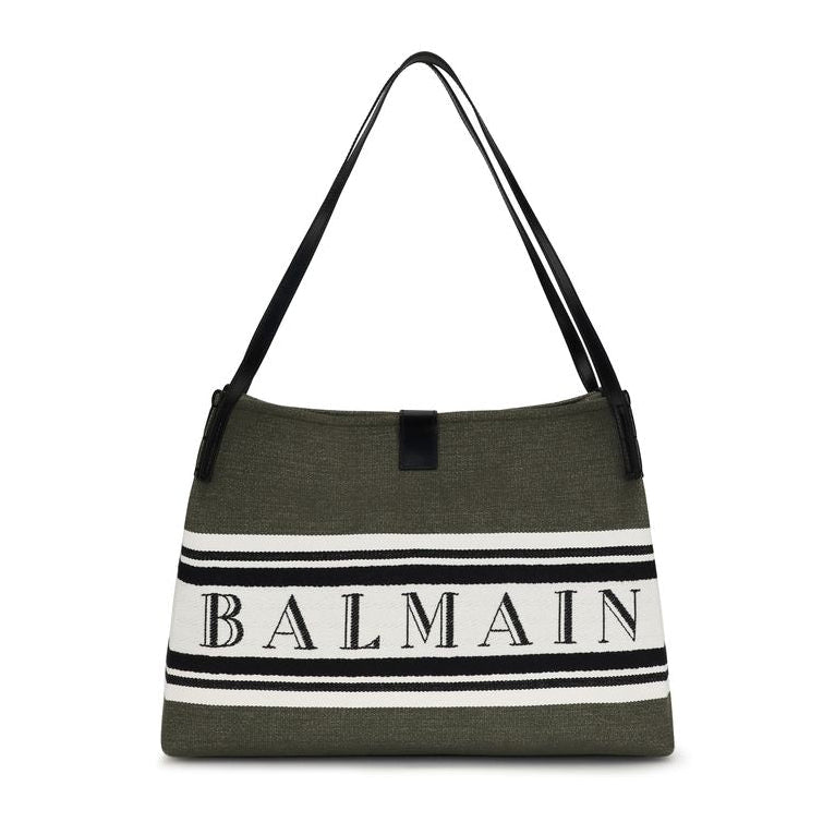 Black Cotton Shoulder Bag