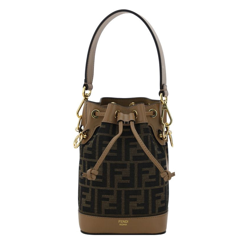 Brown Polyester Backet Bag