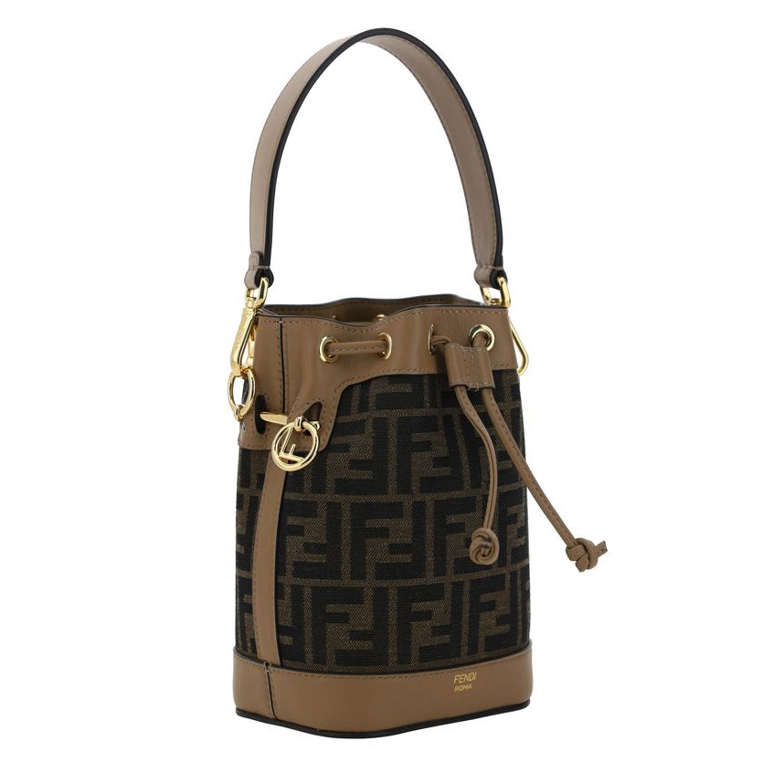 Brown Polyester Backet Bag