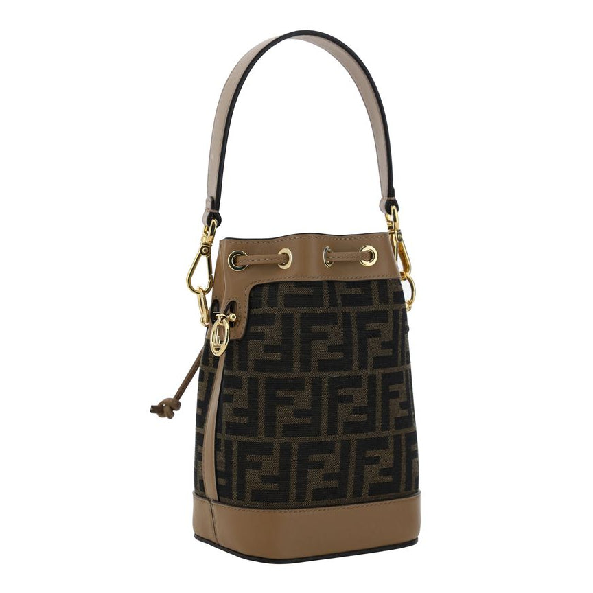 Brown Polyester Backet Bag