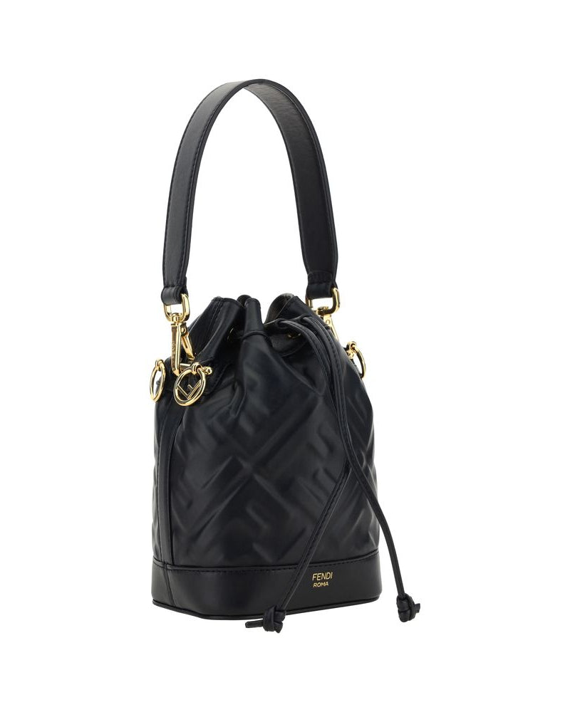 Black Calf Leather Bos Taurus Backet Bag