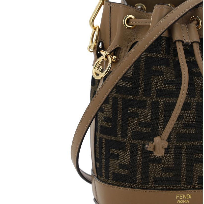 Brown Polyester Backet Bag