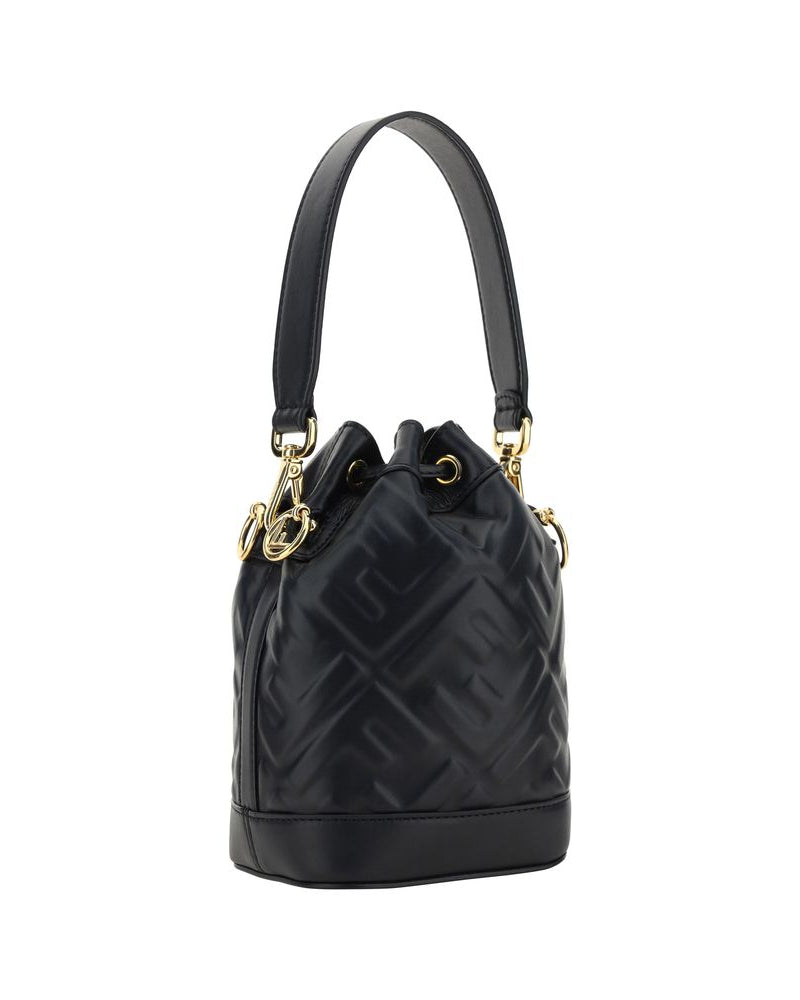 Black Calf Leather Bos Taurus Backet Bag