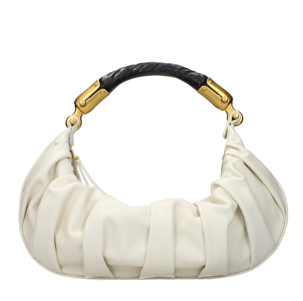 Beige Leather Handbag