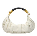 Beige Leather Handbag