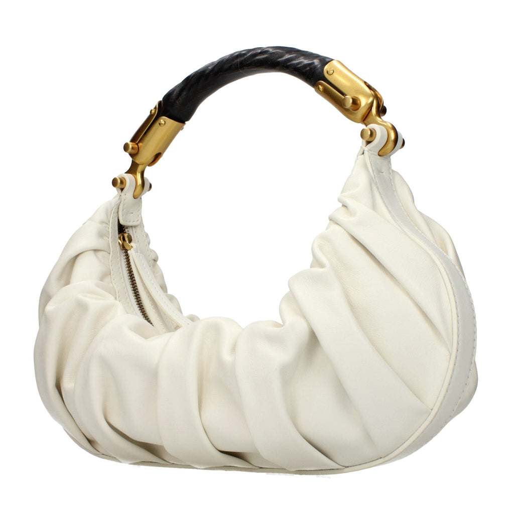 Beige Leather Handbag