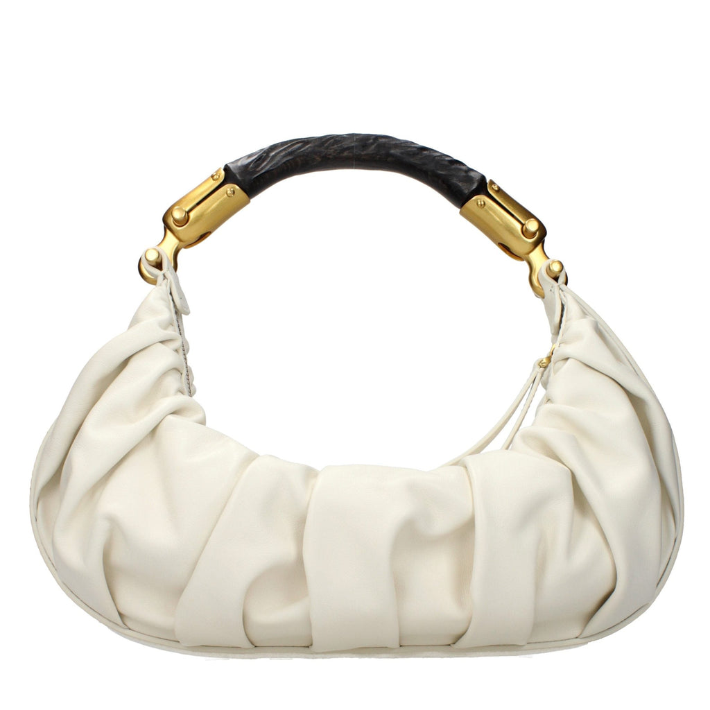 Beige Leather Handbag