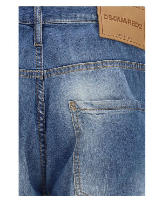Blue Cotton Slim Fit Jeans