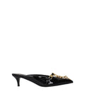 Black Leather Platform Sandals