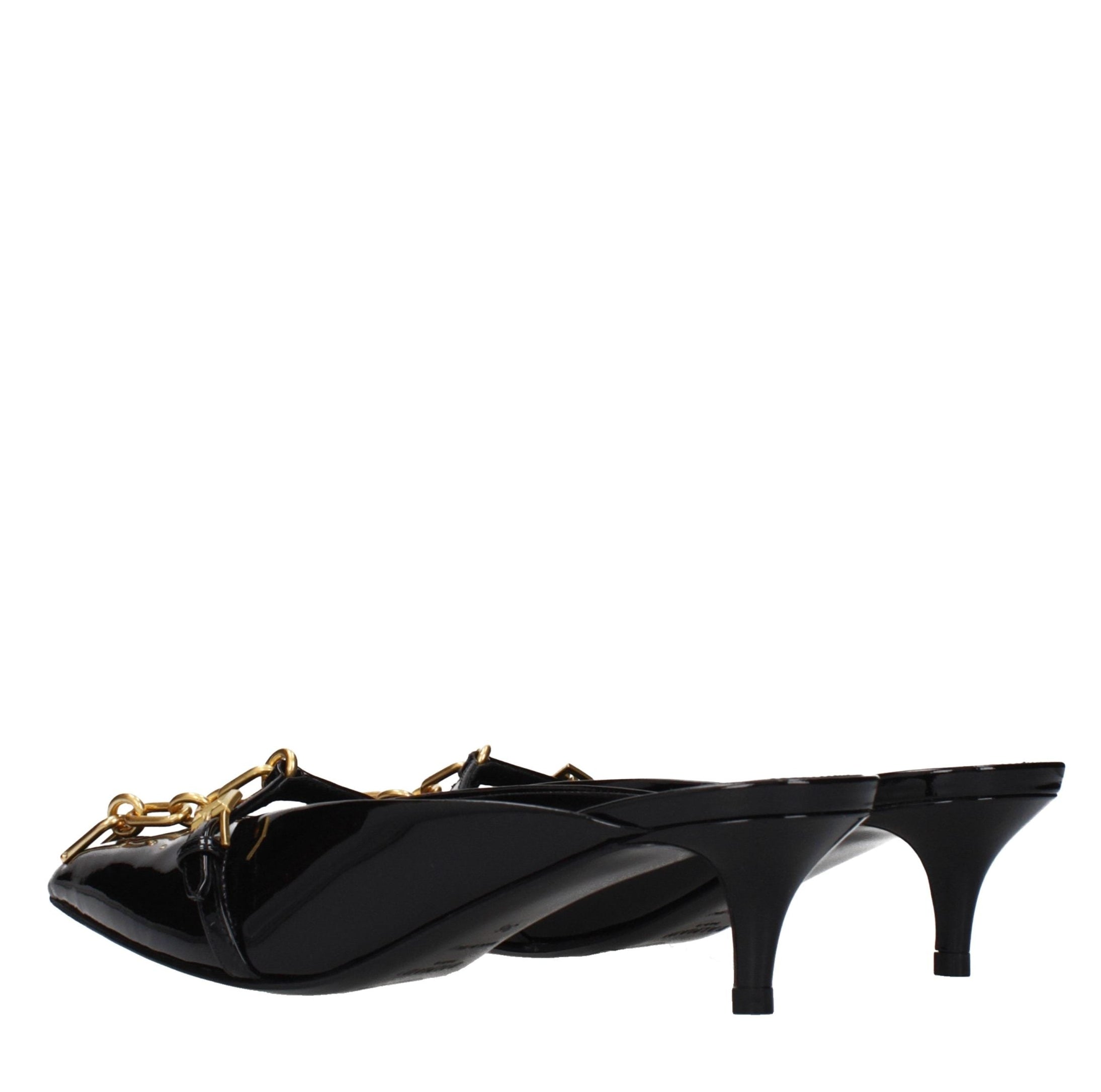 Black Leather Platform Sandals