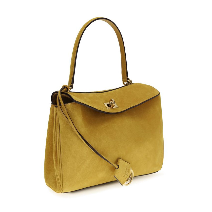 Beige Calf Leather Bos Taurus Handbag
