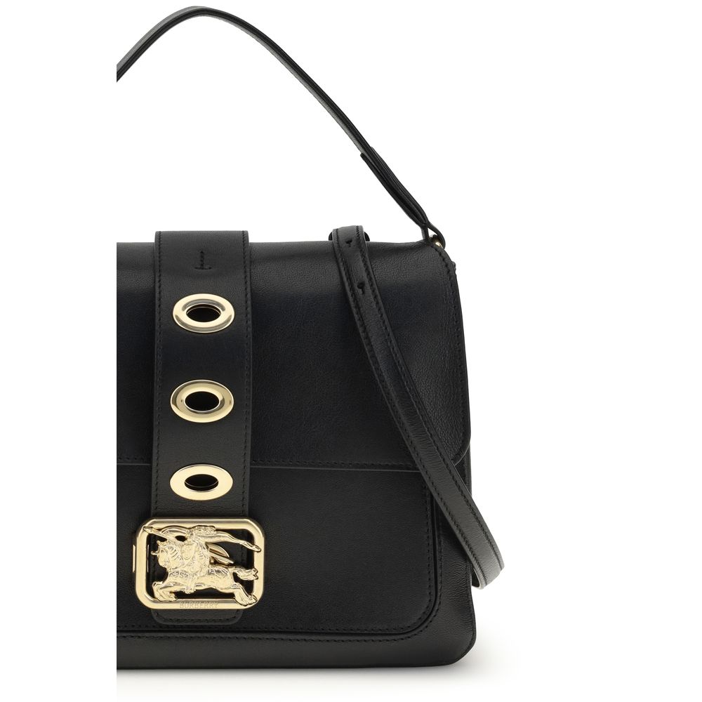 Burberry – Borsa a Mano Regular in Pregiata Pelle d'Agnello (Ovis Aries) Nera