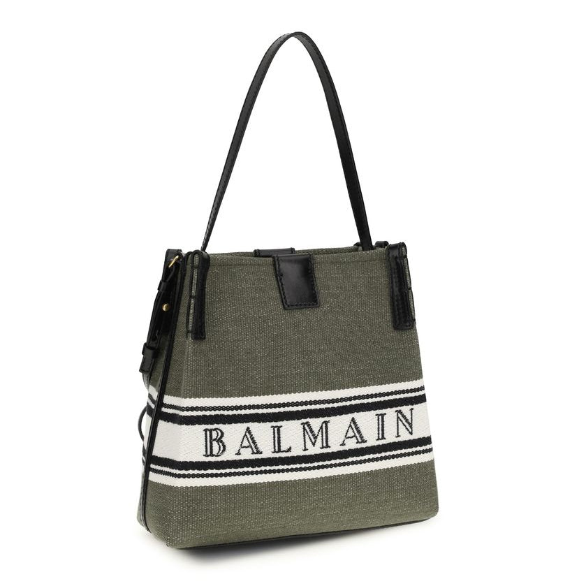 Bicolor Cotton Backet Bag