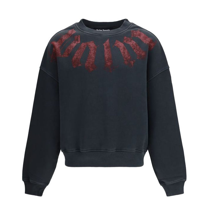 Black Cotton Sweatshirt