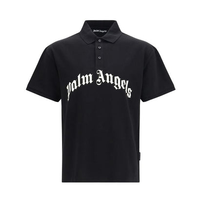 Black Cotton Polo Shirt