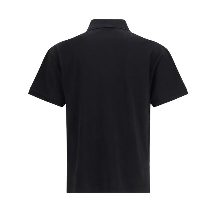 Black Cotton Polo Shirt