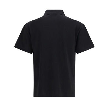 Black Cotton Polo Shirt