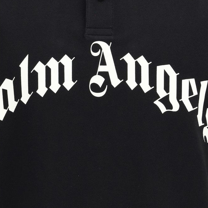 Black Cotton Polo Shirt