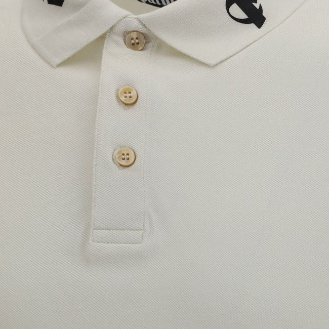 White Cotton Polo Shirt
