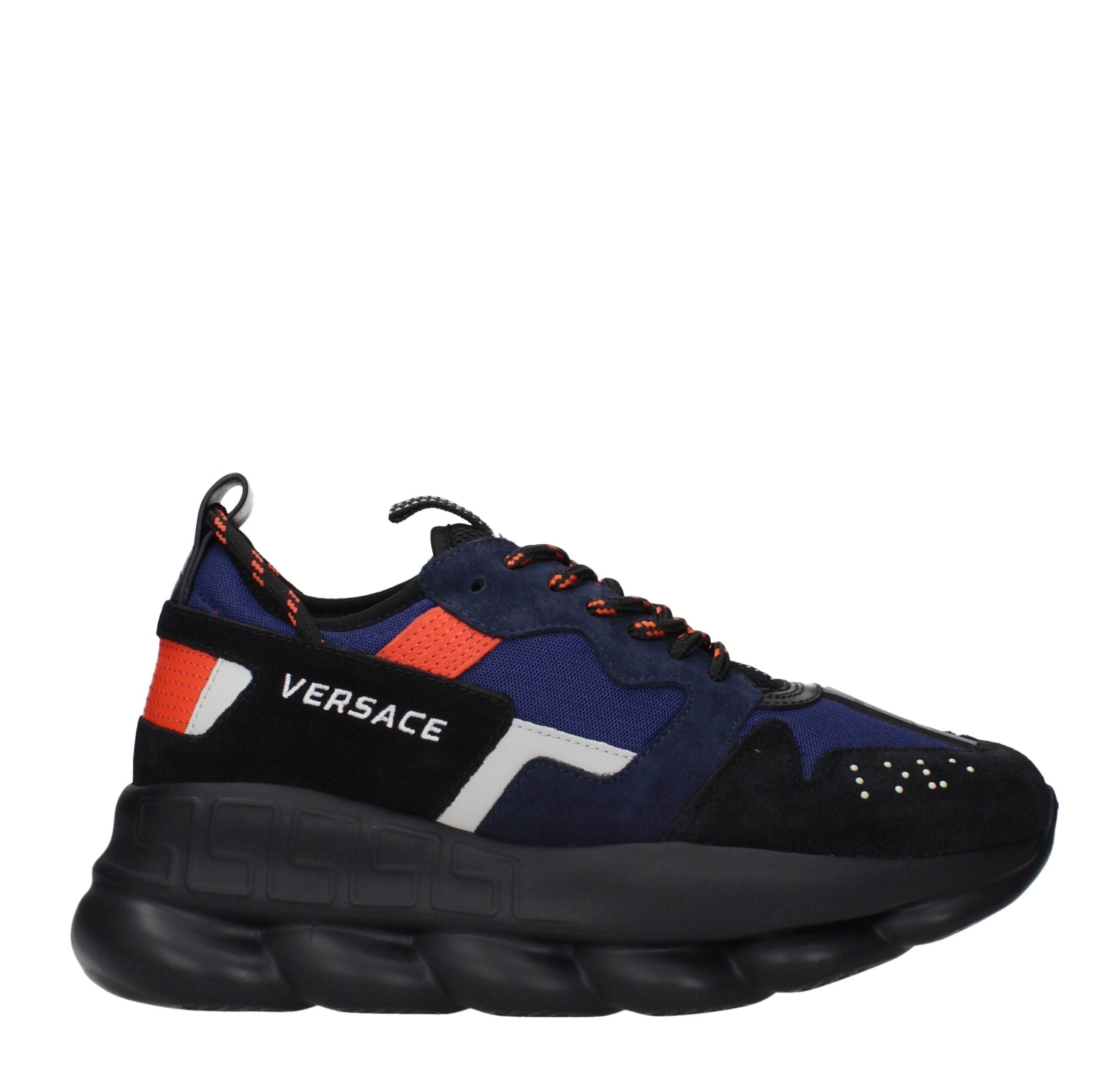 Blue Fabric Athletic Sneakers