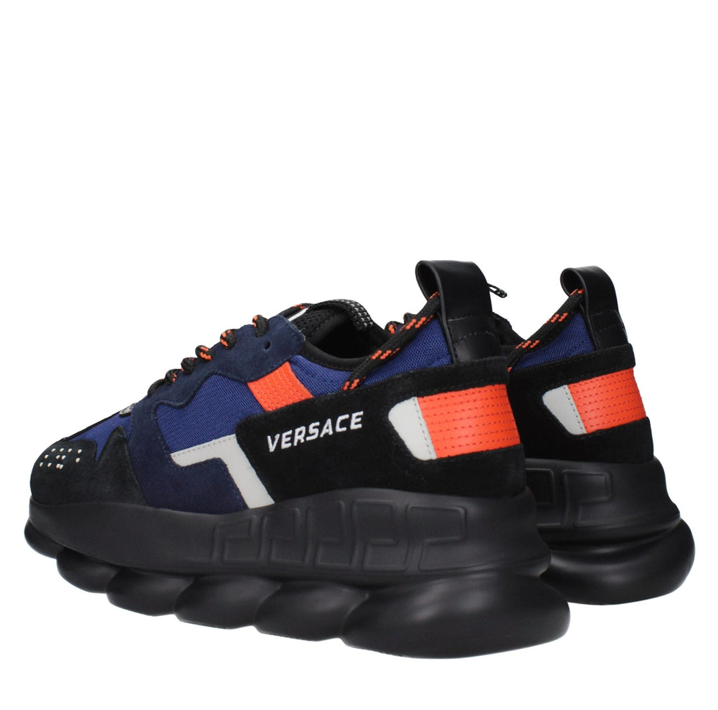 Blue Fabric Athletic Sneakers