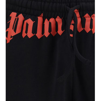 Black Cotton Bermuda Shorts