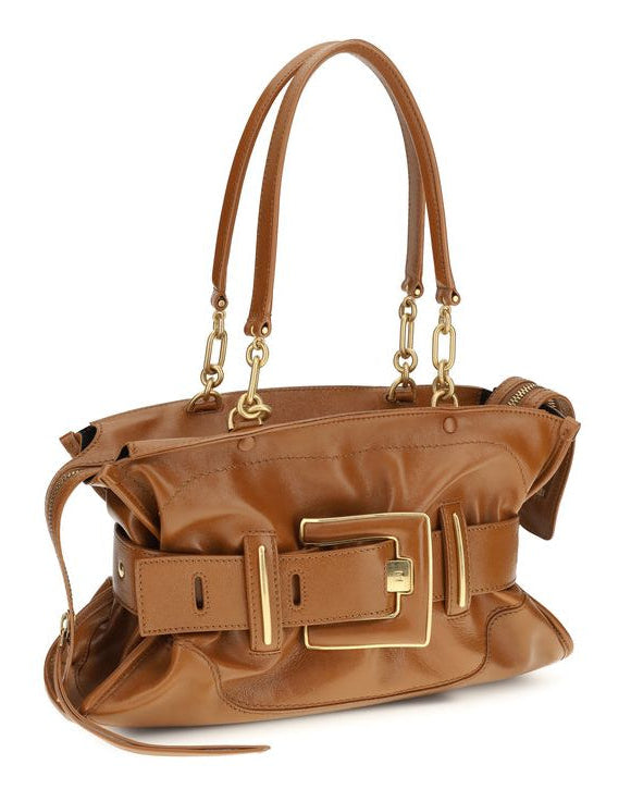 Brown Calf Leather Bos Taurus Handbag