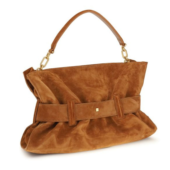 Brown Calf Leather Bos Taurus Handbag
