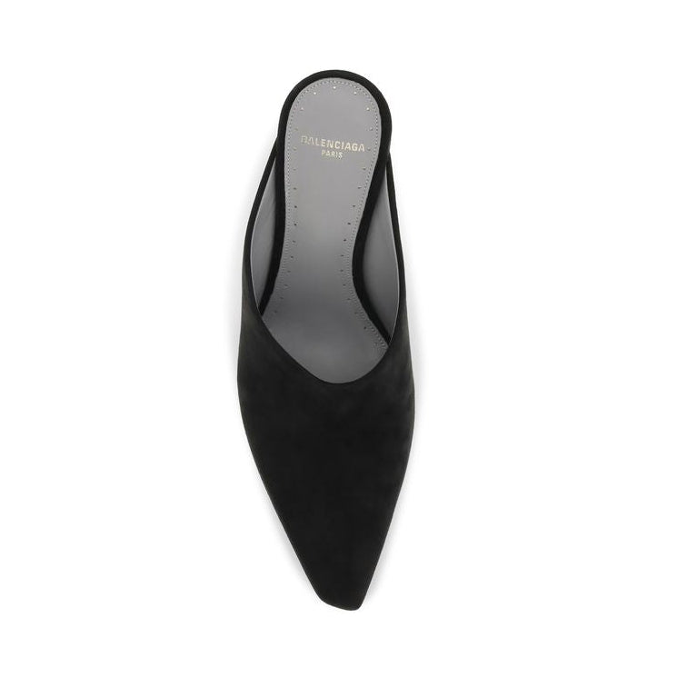 Balenciaga – Duchesse Suede Mule Black