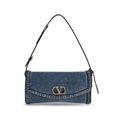 Blue Cotton Shoulder Bag