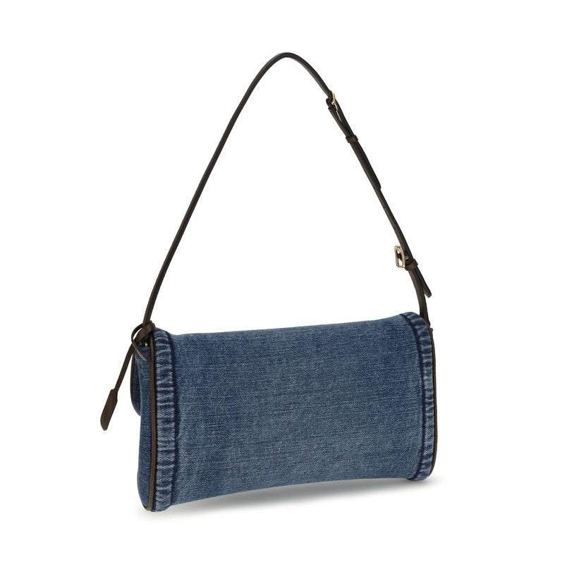 Blue Cotton Shoulder Bag