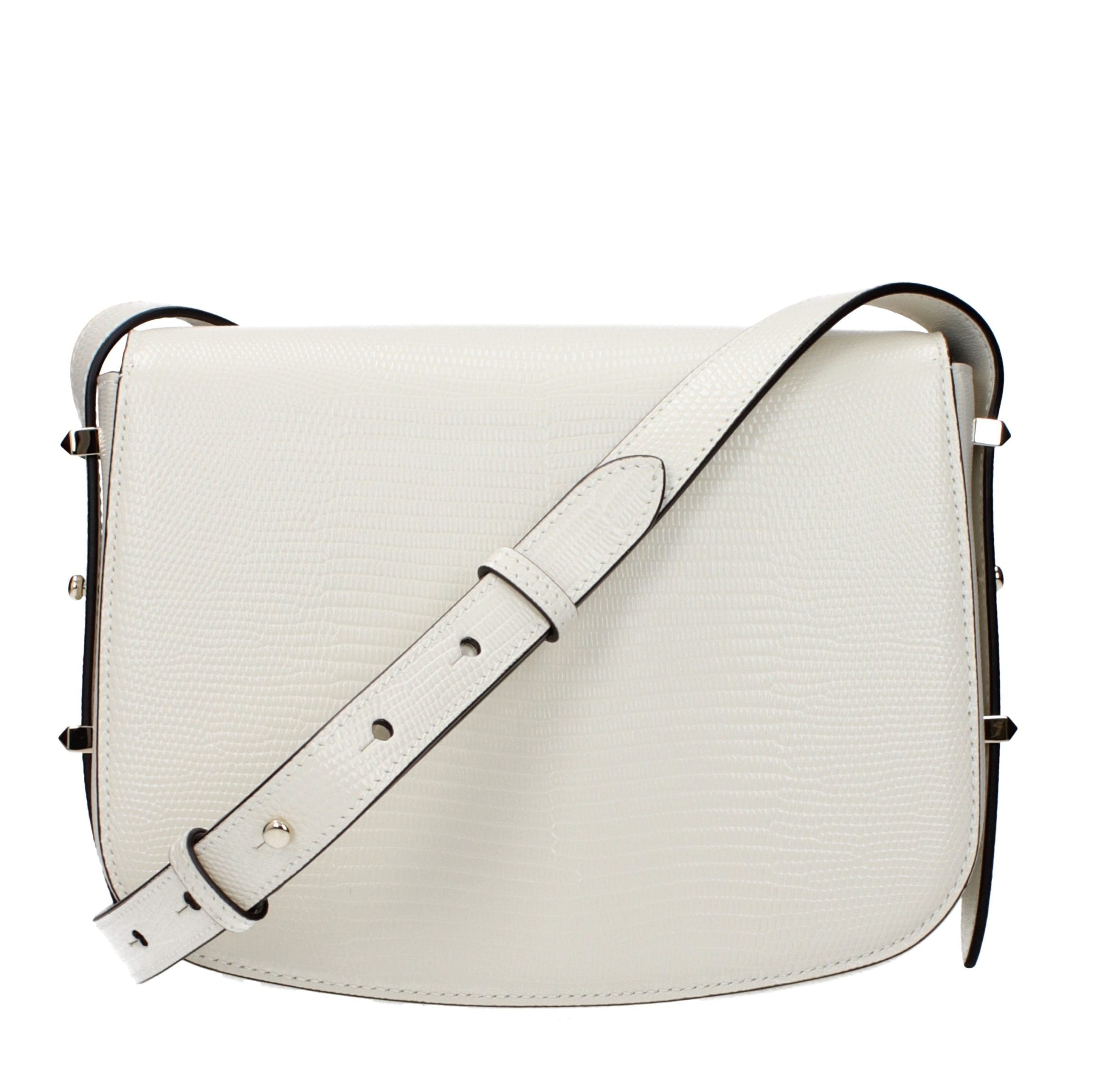 White Leather Crossbody Bag