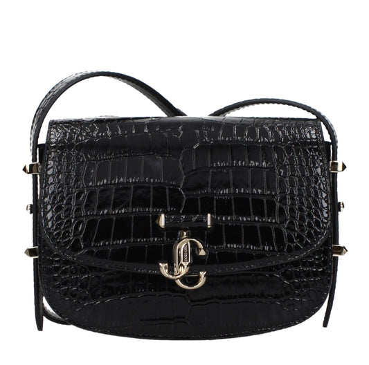 Black Leather Crossbody Bag