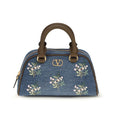 Blue Fabric Handbag