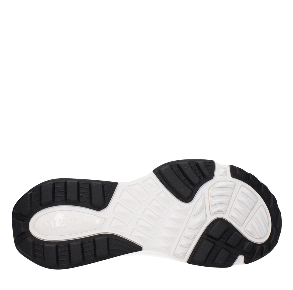 White Fabric Athletic Sneakers