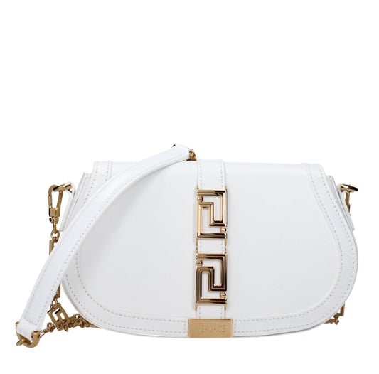 White Leather Crossbody Bag